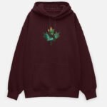 Denis Oversized Hoodie - Maroon