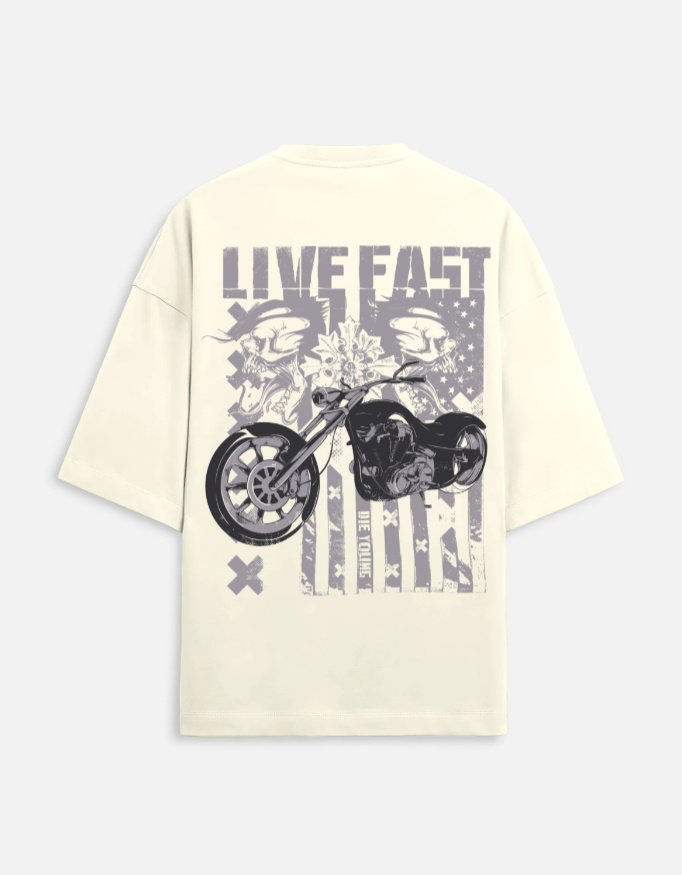 Skulled Rider Puffed Tee - Image 3