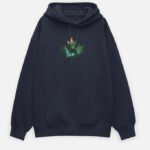 Denis Oversized Hoodie - Navy Blue