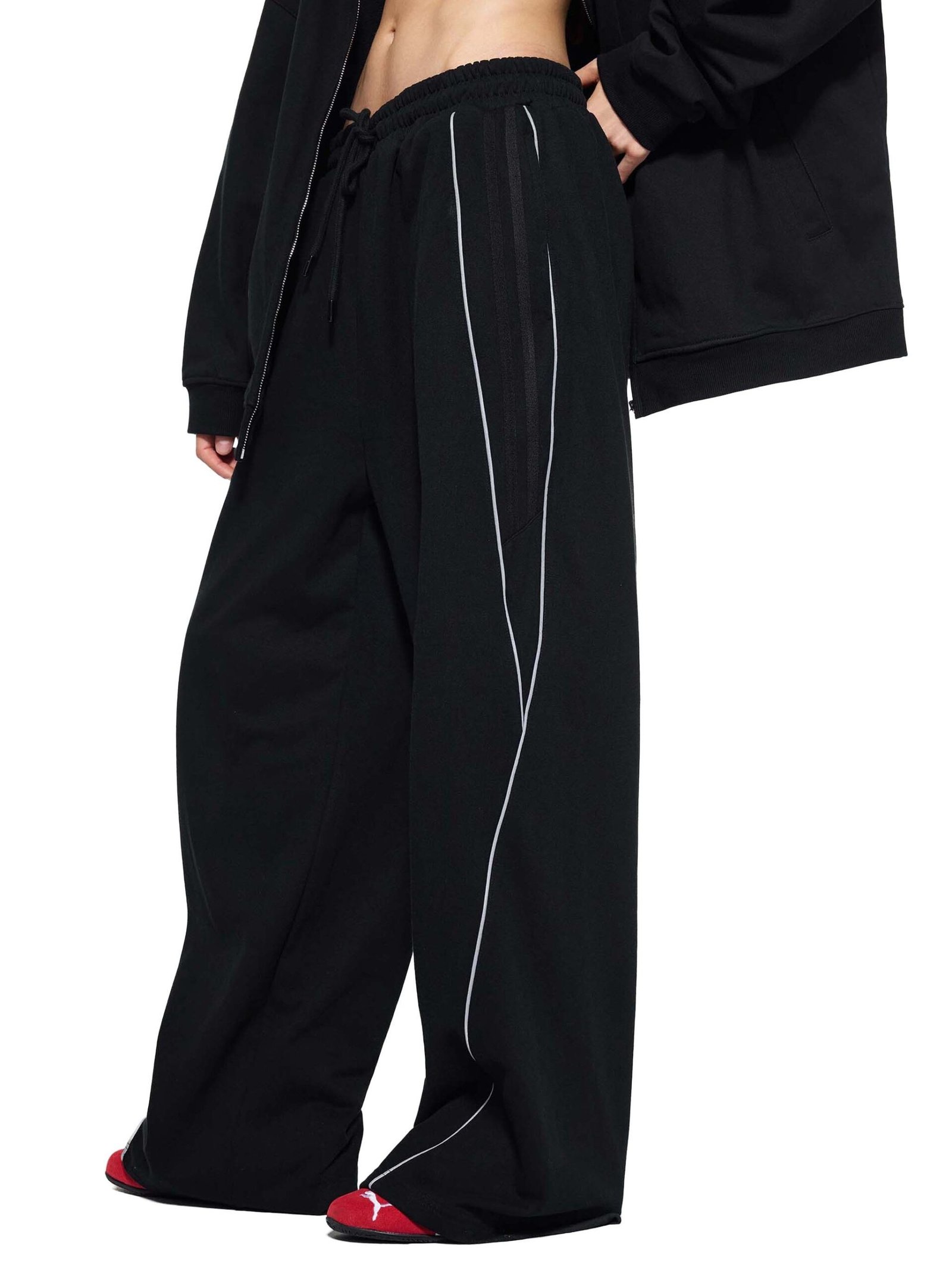 Reflection Striped Straight-Leg Sweatpants - Image 6