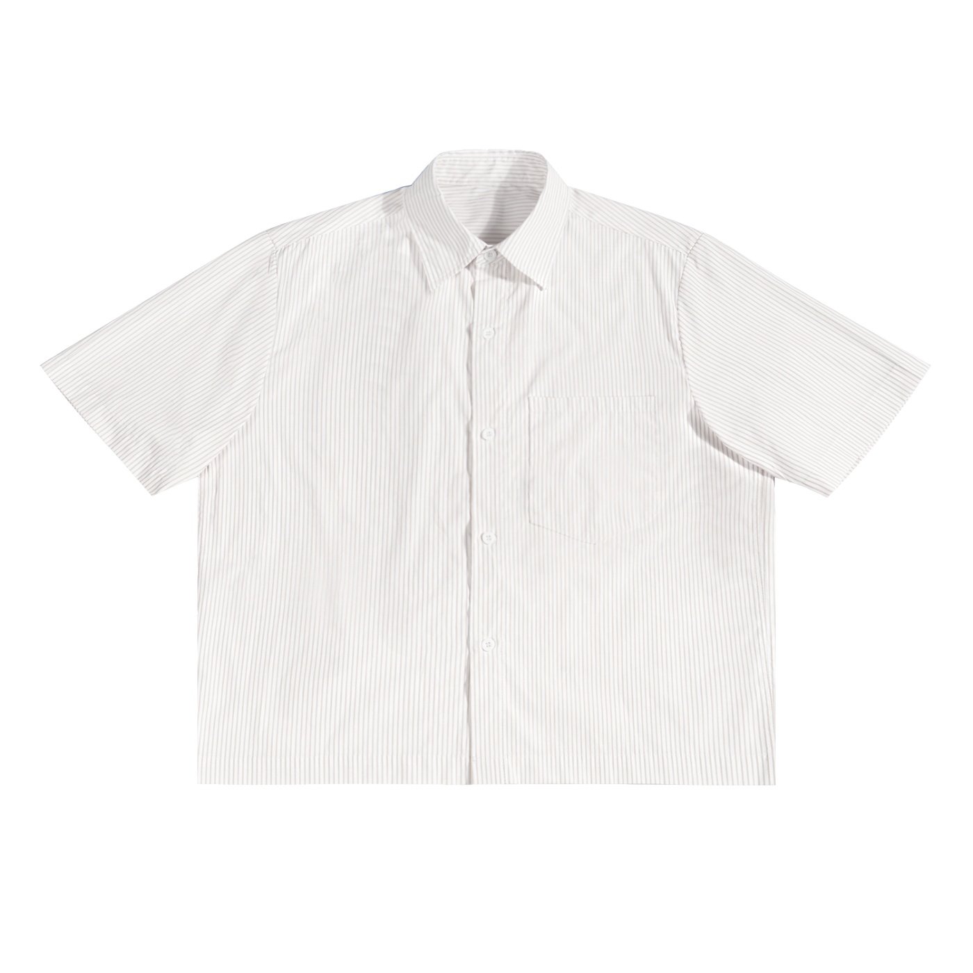 Oversized Vertical Stripe Boxy Shirt - Image 3