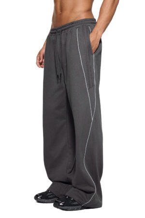 Reflection Striped Straight-Leg Sweatpants