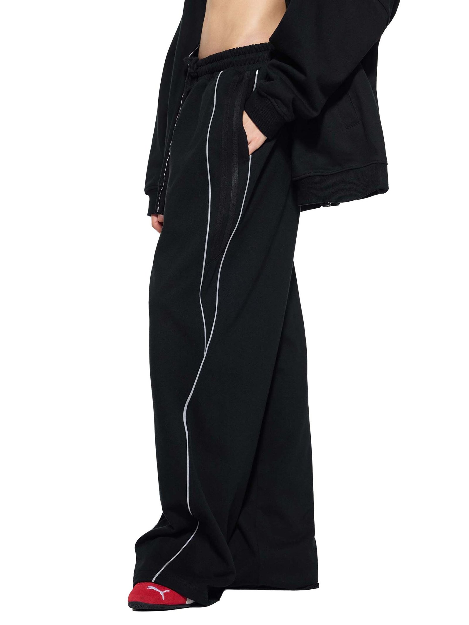 Reflection Striped Straight-Leg Sweatpants - Image 2