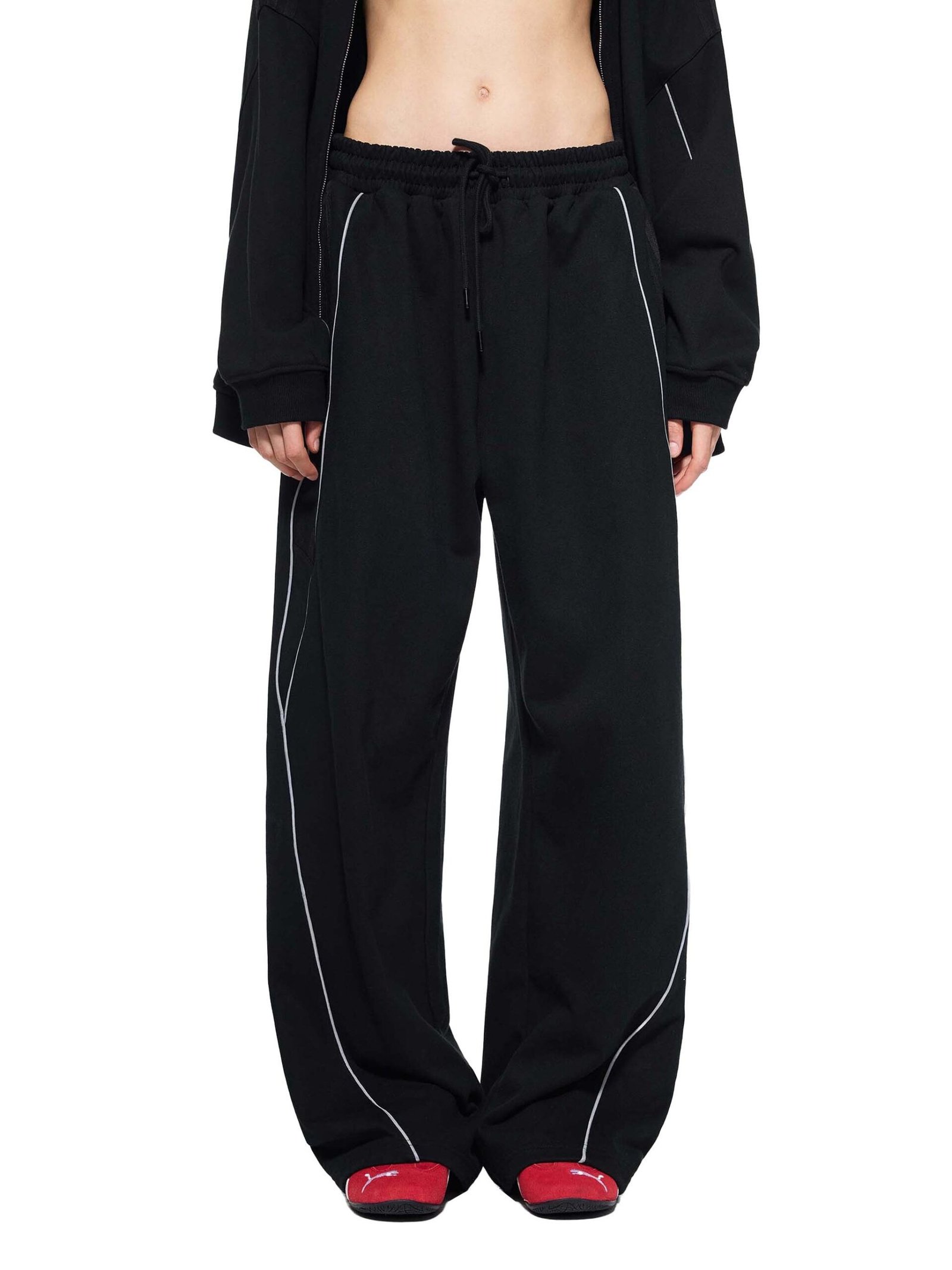 Reflection Striped Straight-Leg Sweatpants - Image 11